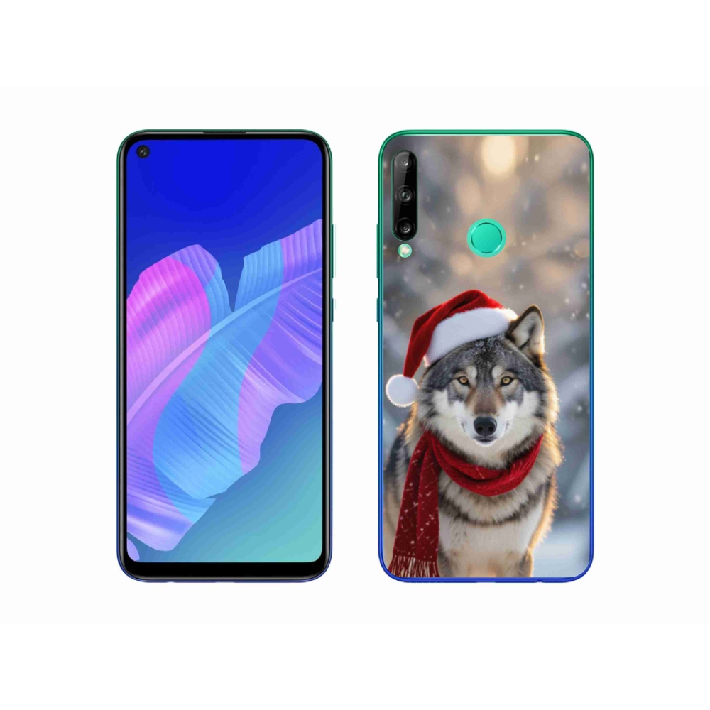 Gélový kryt mmCase na Huawei P40 Lite E - vianočný vlk