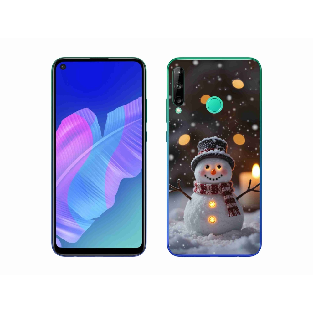 Gélový kryt mmCase na Huawei P40 Lite E - veselý snehuliak