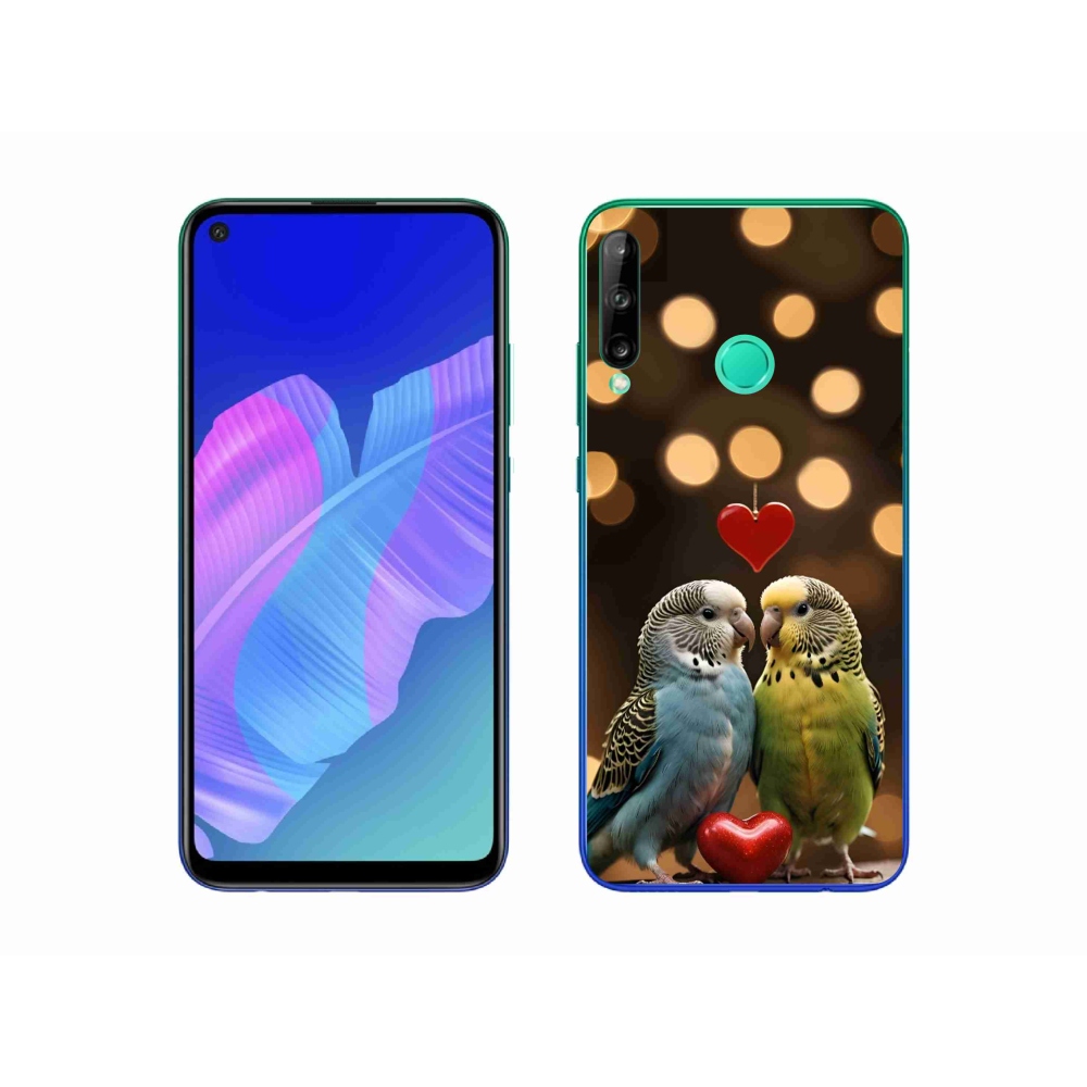 Gélový kryt mmCase na Huawei P40 Lite E - zamilovaní papagáje