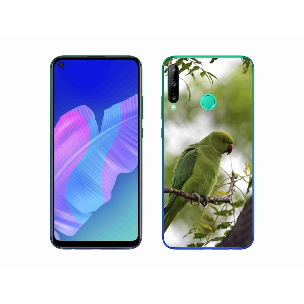 Gélový kryt mmCase na Huawei P40 Lite E - zelený papagáj