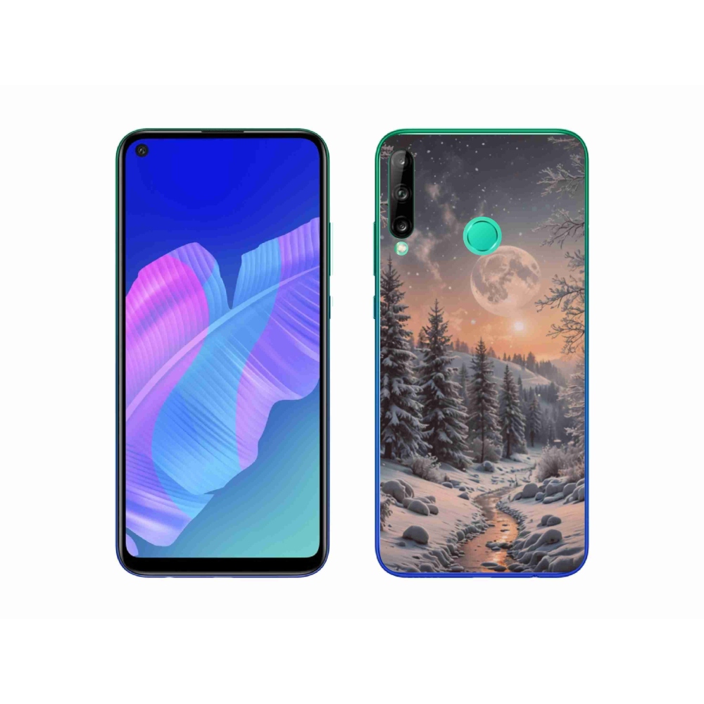 Gélový kryt mmCase na Huawei P40 Lite E - zimná krajina 2
