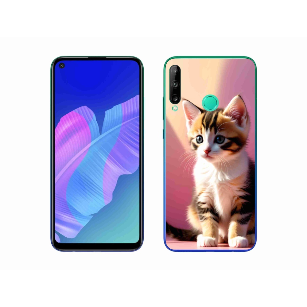 Gélový kryt mmCase na Huawei P40 Lite E - zvedavé mačiatko 2