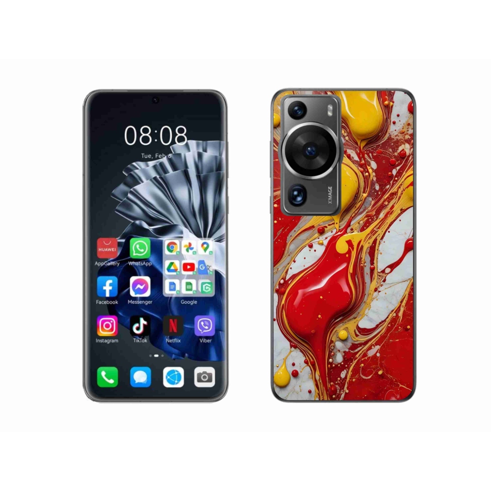 Gélový kryt mmCase na Huawei P60 Pro - abstraktný motív 42