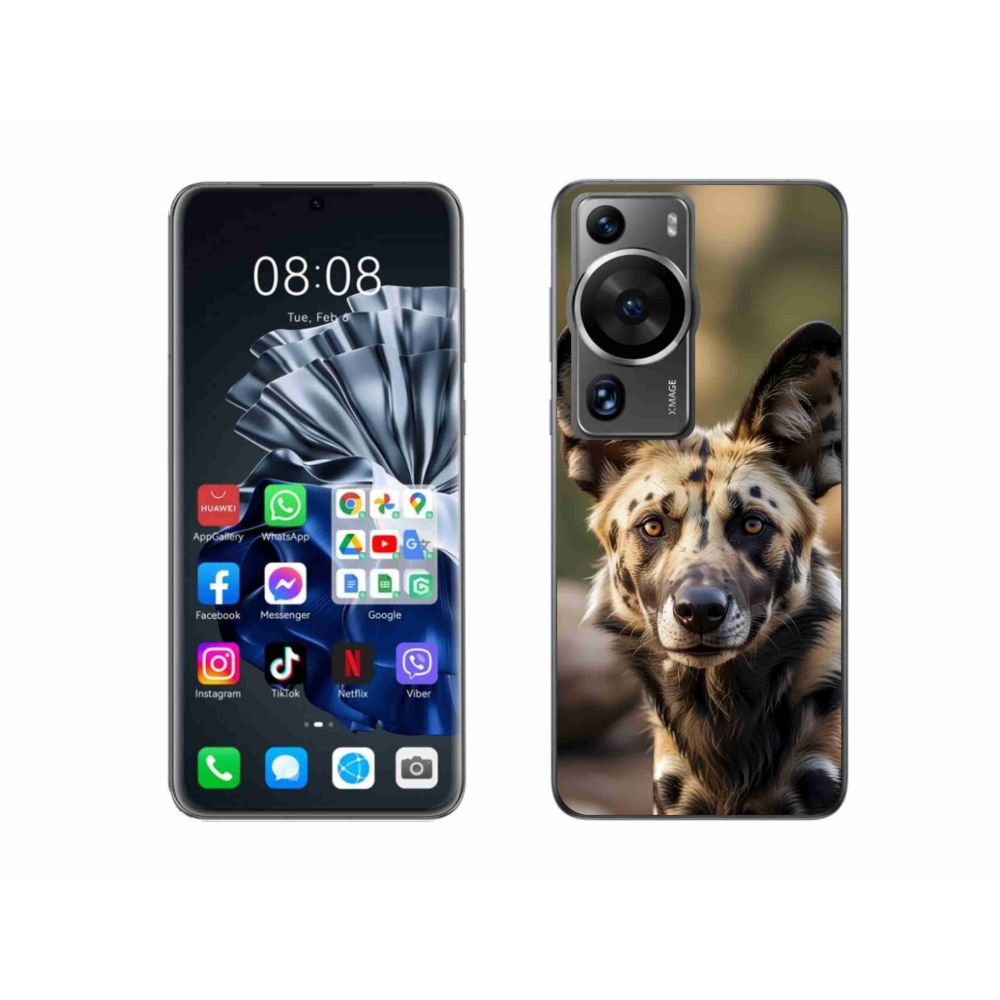 Gélový kryt mmCase na Huawei P60 Pro - africký divoký pes