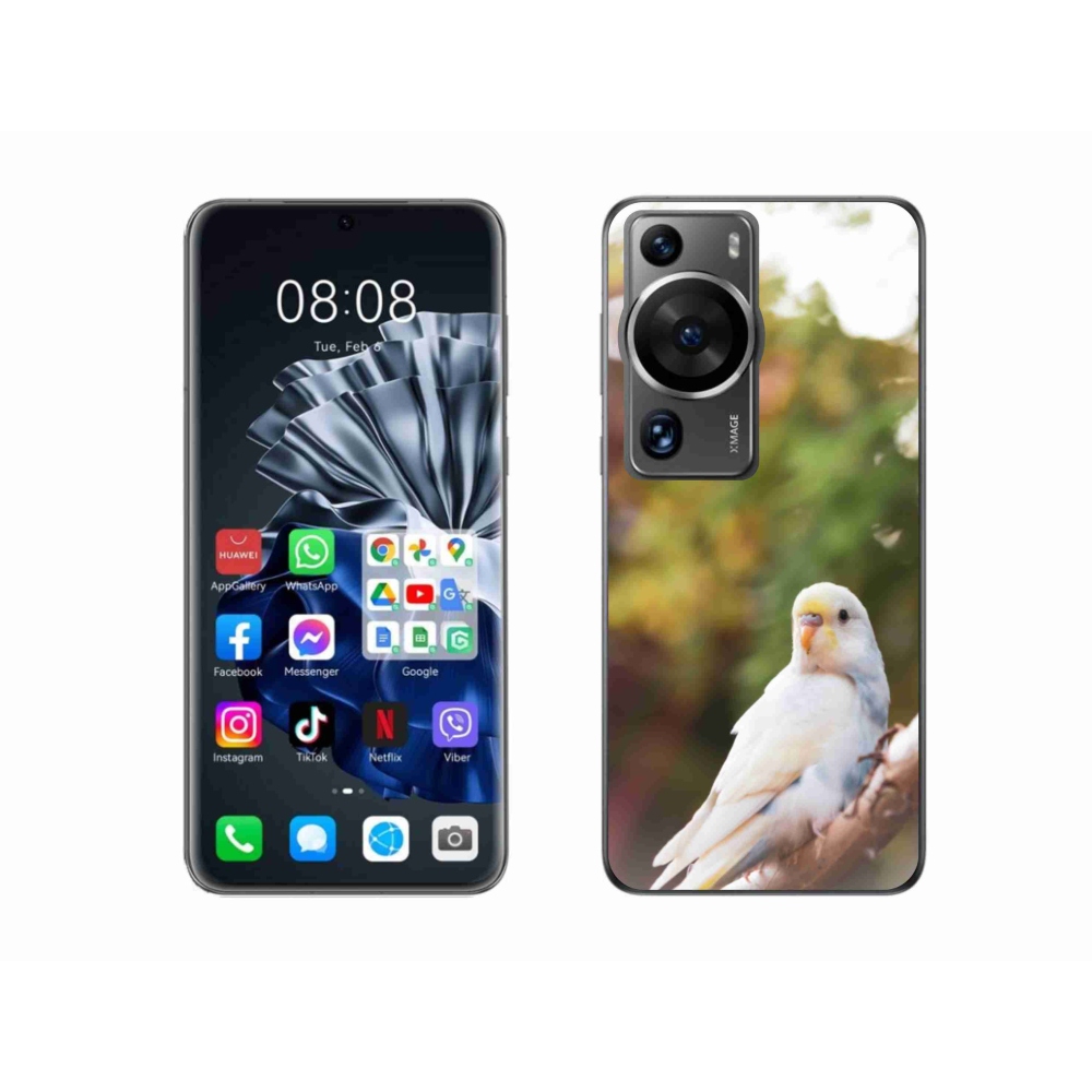 Gélový kryt mmCase na Huawei P60 Pro - andulka biela