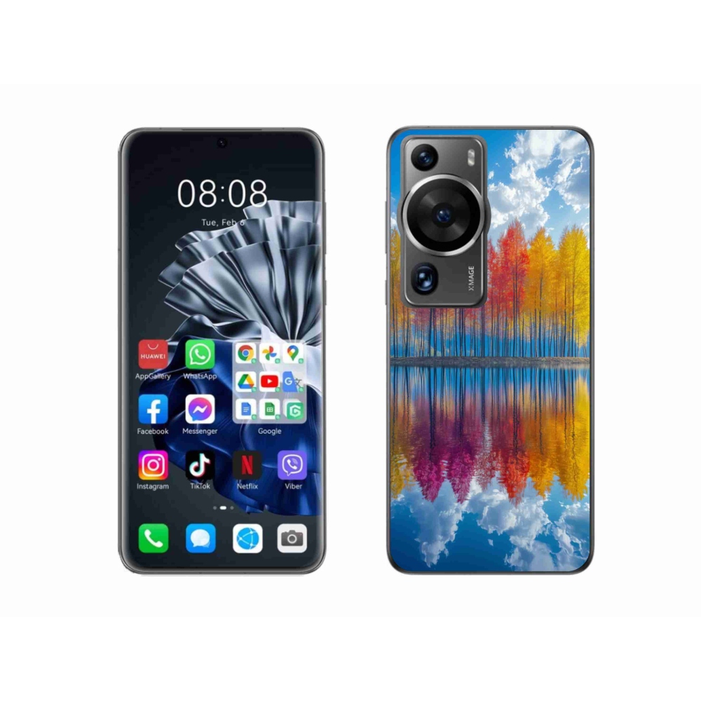 Gélový kryt mmCase na Huawei P60 Pro - farebné stromy