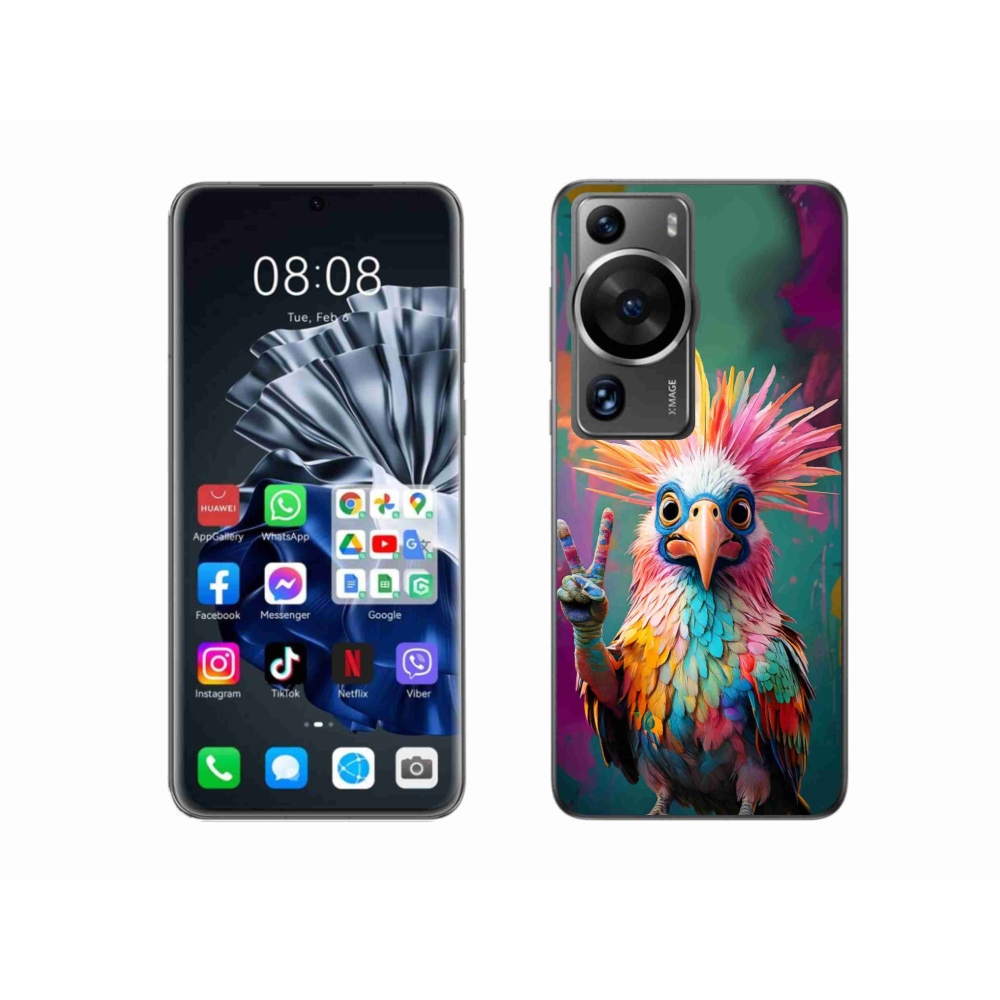 Gélový kryt mmCase na Huawei P60 Pro - farebný rebel