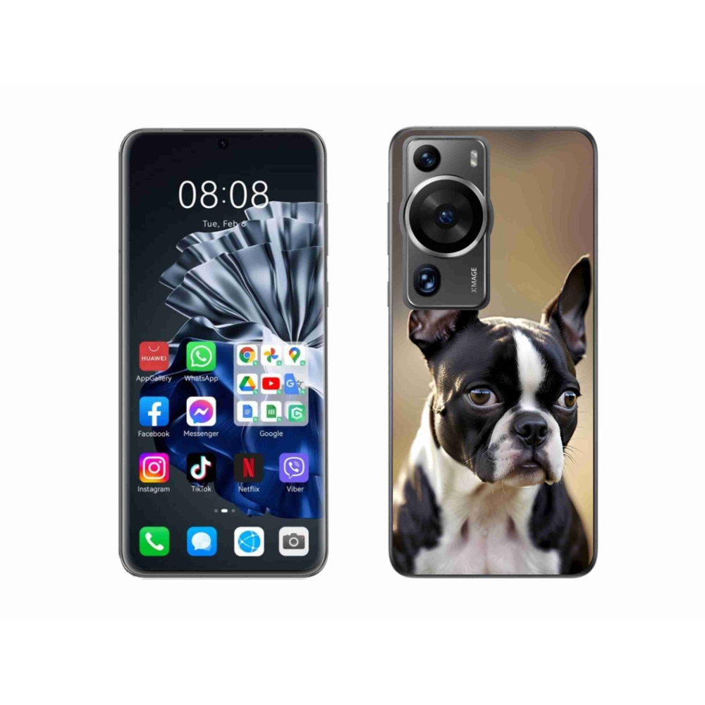 Gélový kryt mmCase na Huawei P60 Pro - bostonský teriér