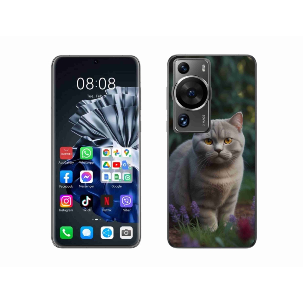 Gélový kryt mmCase na Huawei P60 Pro - britská mačka