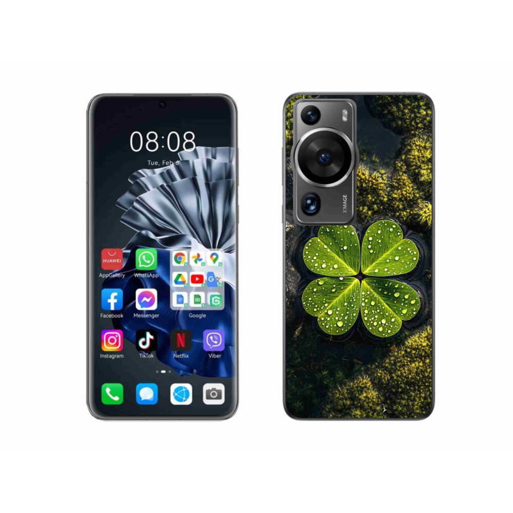 Gélový kryt mmCase na Huawei P60 Pro - štvorlístok