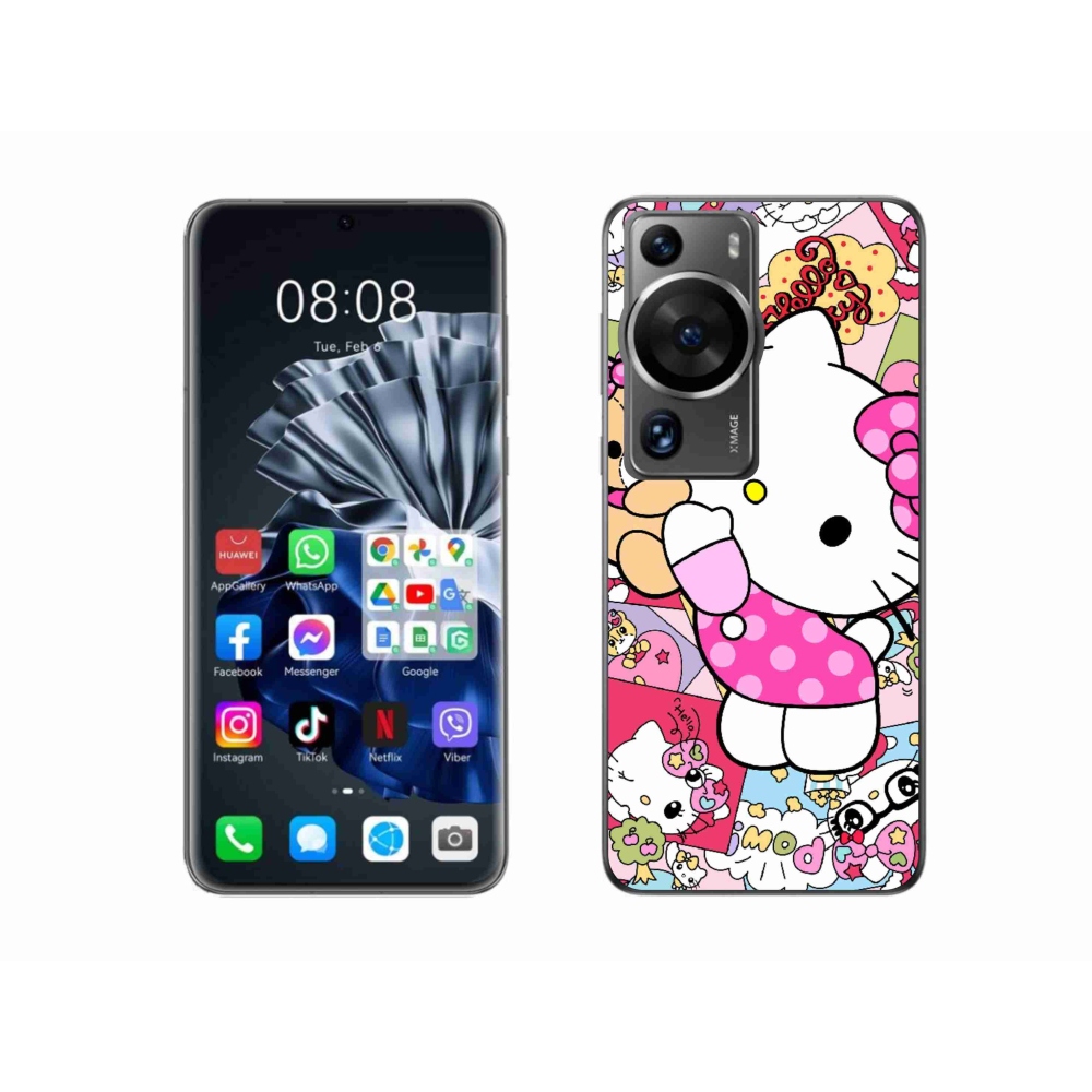 Gélový kryt mmCase na Huawei P60 Pro - cute kitty