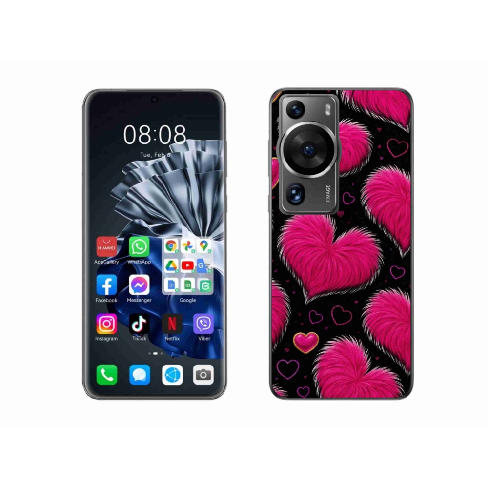 Gélový kryt mmCase na Huawei P60 Pro - hebké srdce