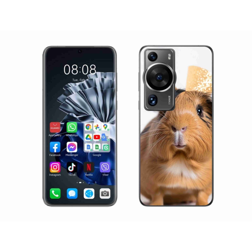 Gélový kryt mmCase na Huawei P60 Pro - hnedé morča