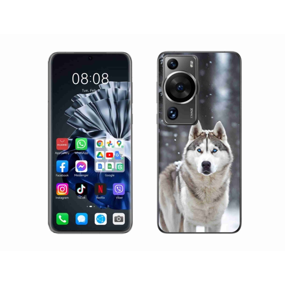 Gélový kryt mmCase na Huawei P60 Pro - husky 2