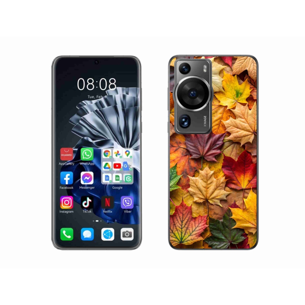 Gélový kryt mmCase na Huawei P60 Pro - javorové listy 2