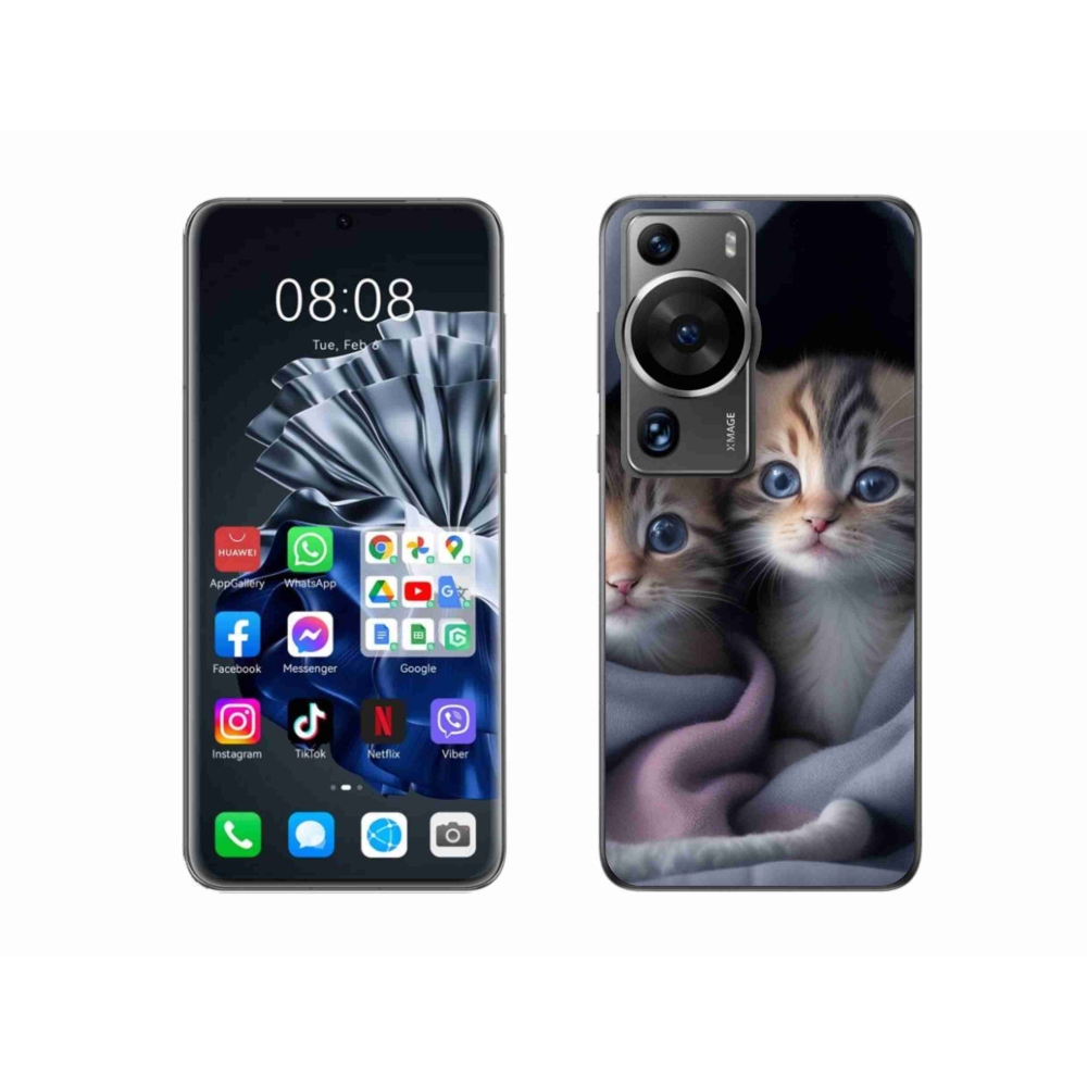 Gélový kryt mmCase na Huawei P60 Pro - mačacie duo 2