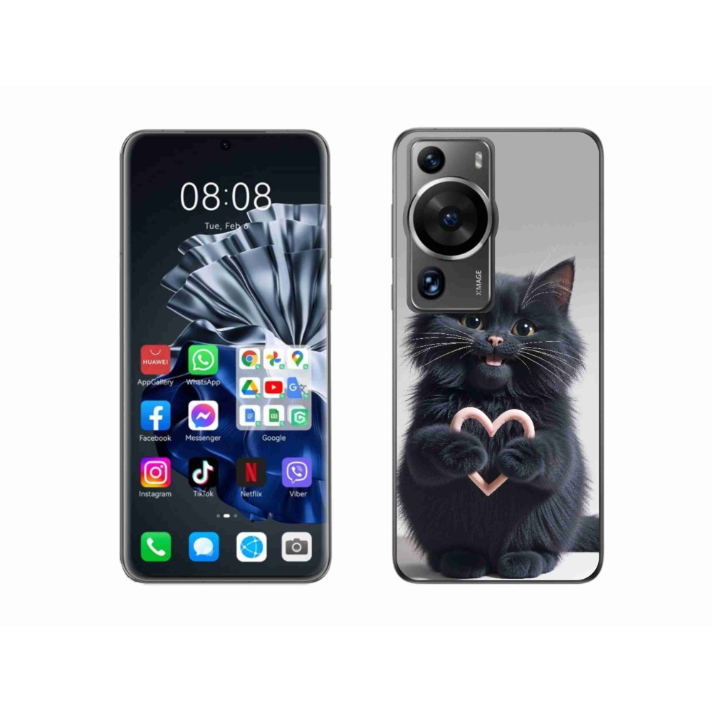 Gélový kryt mmCase na Huawei P60 Pro - mačacia láska 3