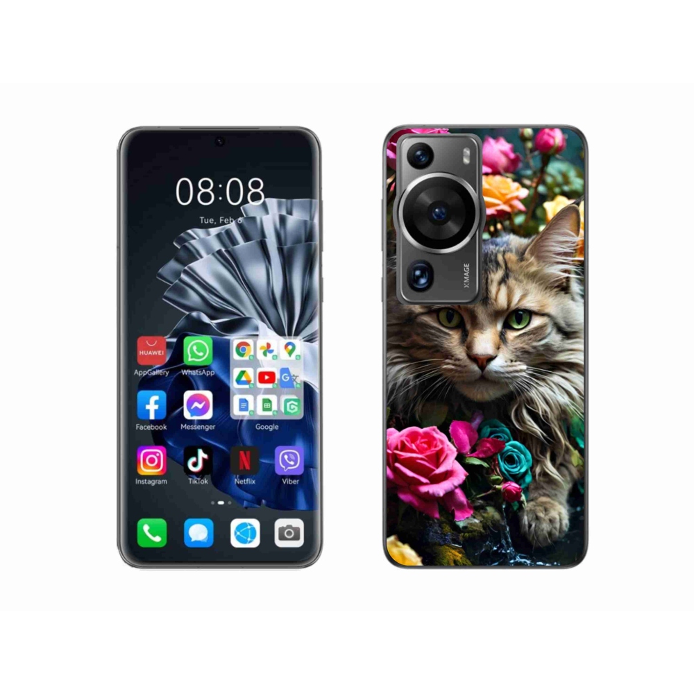 Gélový kryt mmCase na Huawei P60 Pro - mačacie pohľad 2