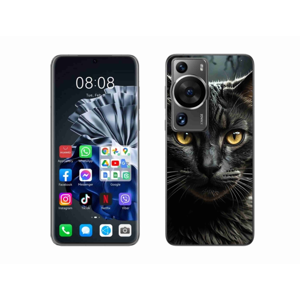 Gélový kryt mmCase na Huawei P60 Pro - mačacie pohľad 3