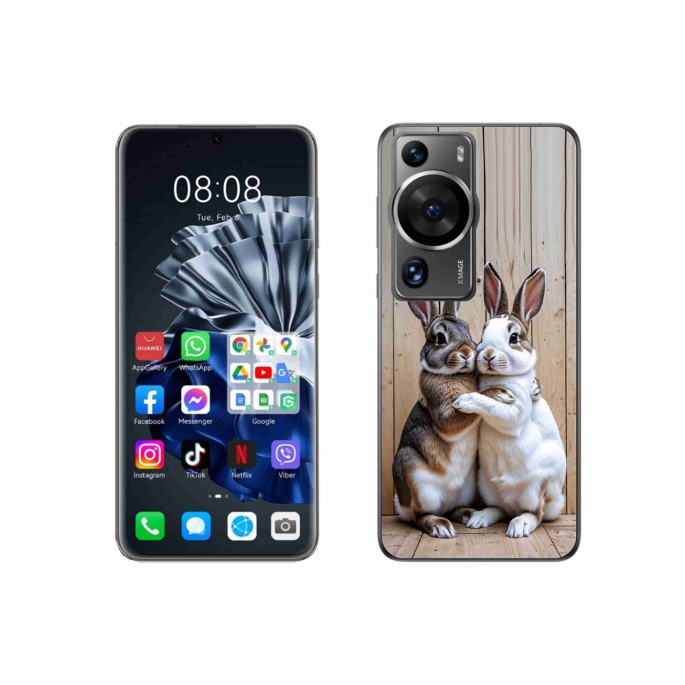 Gélový kryt mmCase na Huawei P60 Pro - králičie pár