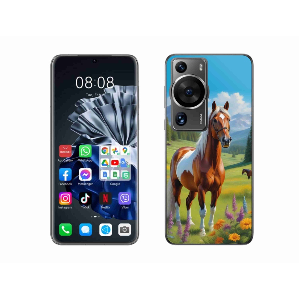 Gélový kryt mmCase na Huawei P60 Pro - kôň na lúke