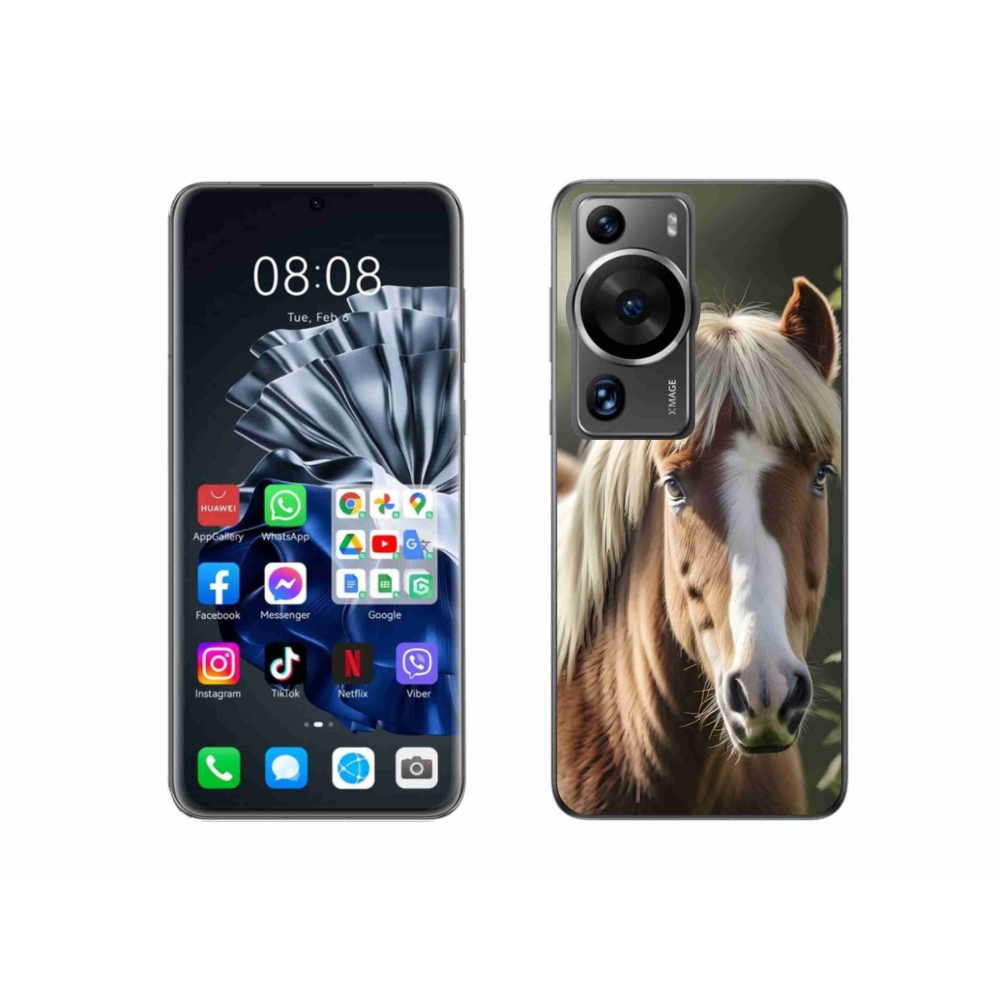 Gélový kryt mmCase na Huawei P60 Pro - kôň so svetlou hrivou