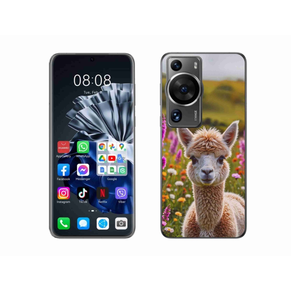 Gélový kryt mmCase na Huawei P60 Pro - lama na lúke