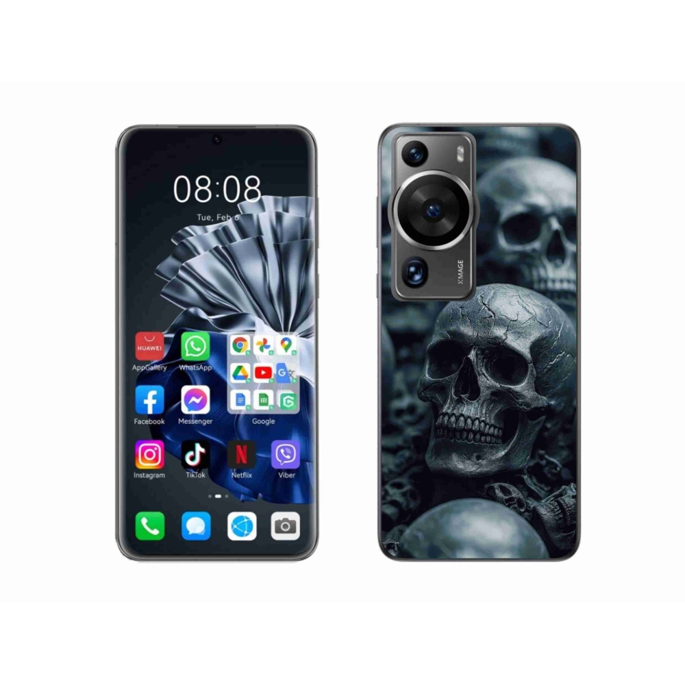 Gélový kryt mmCase na Huawei P60 Pro - lebka 2