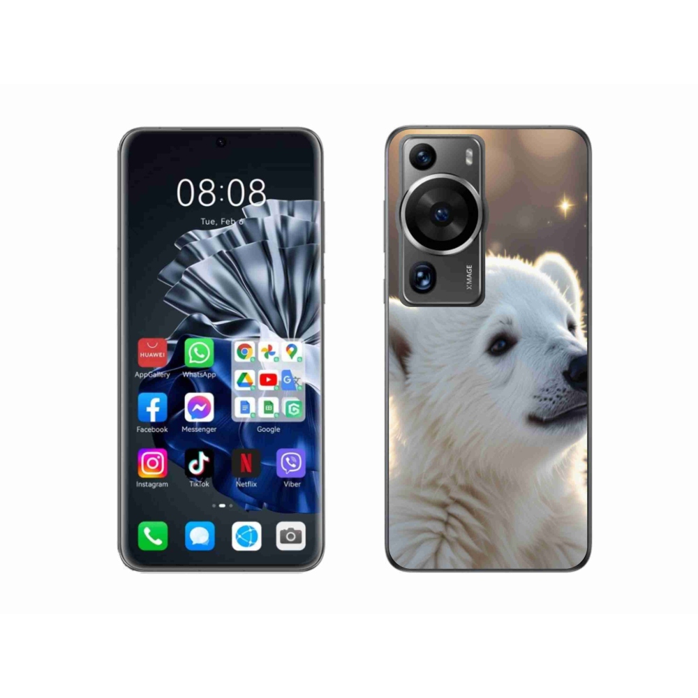 Gélový kryt mmCase na Huawei P60 Pro - ľadový medveď