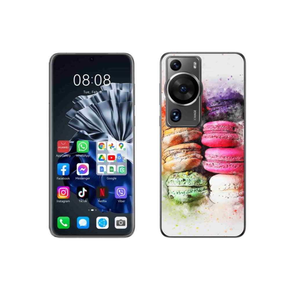 Gélový kryt mmCase na Huawei P60 Pro - makrónky