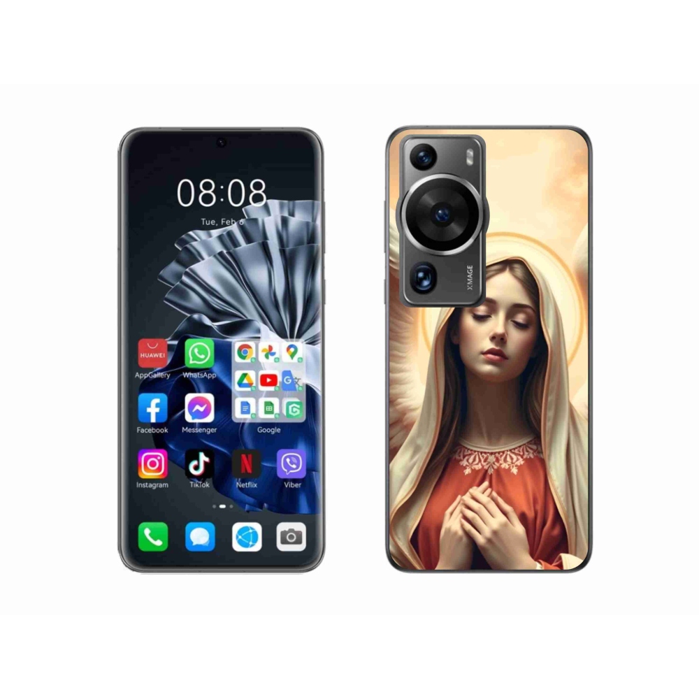 Gélový kryt mmCase na Huawei P60 Pro - náboženský motív