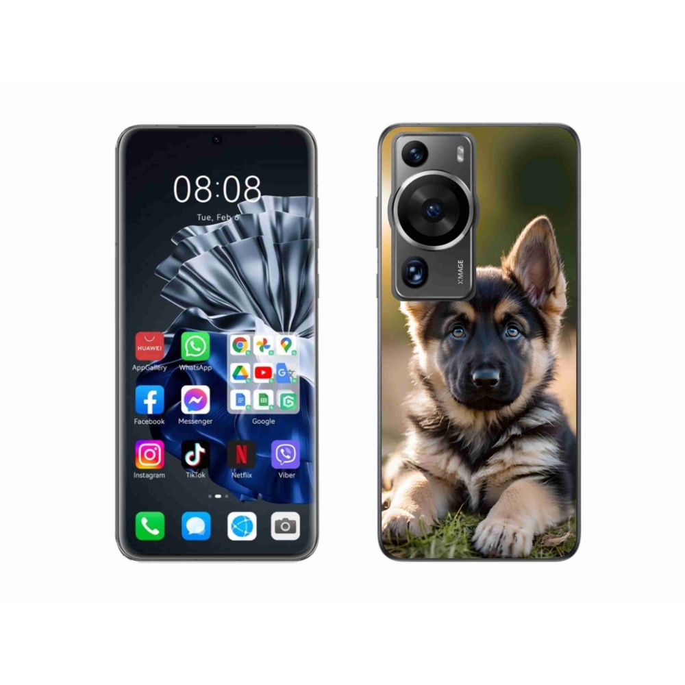 Gélový kryt mmCase na Huawei P60 Pro - nemecký ovčiak v prírode