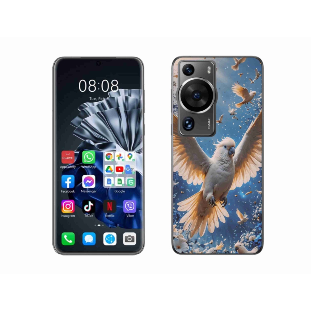 Gélový kryt mmCase na Huawei P60 Pro - papagáj kakadu
