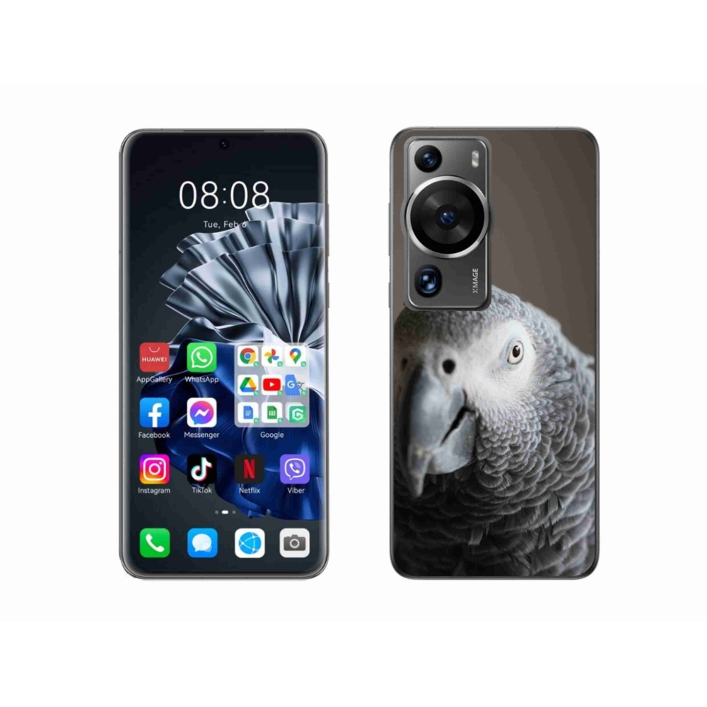Gélový kryt mmCase na Huawei P60 Pro - papagáj žako 2