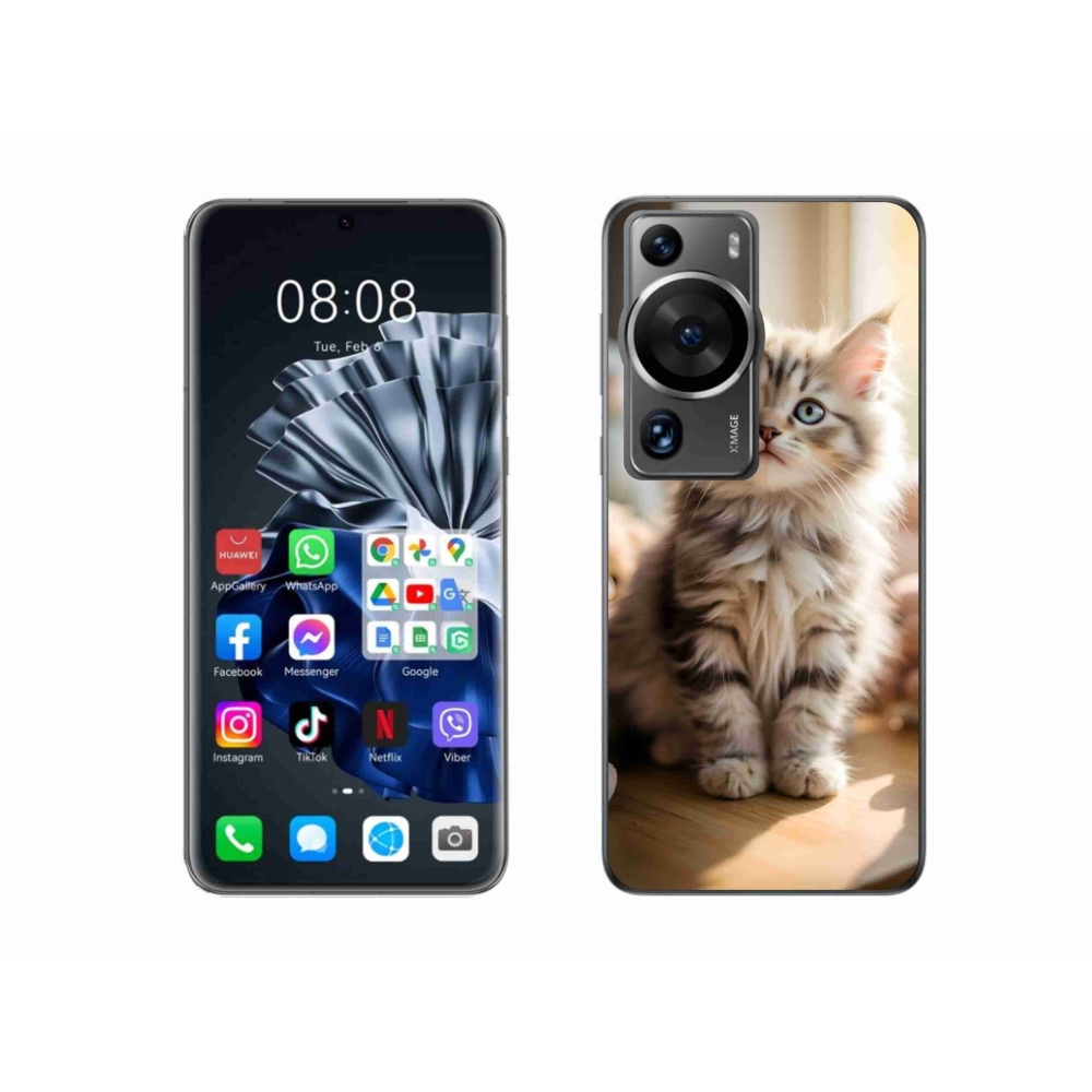 Gélový kryt mmCase na Huawei P60 Pro - roztomilé mačiatko 10