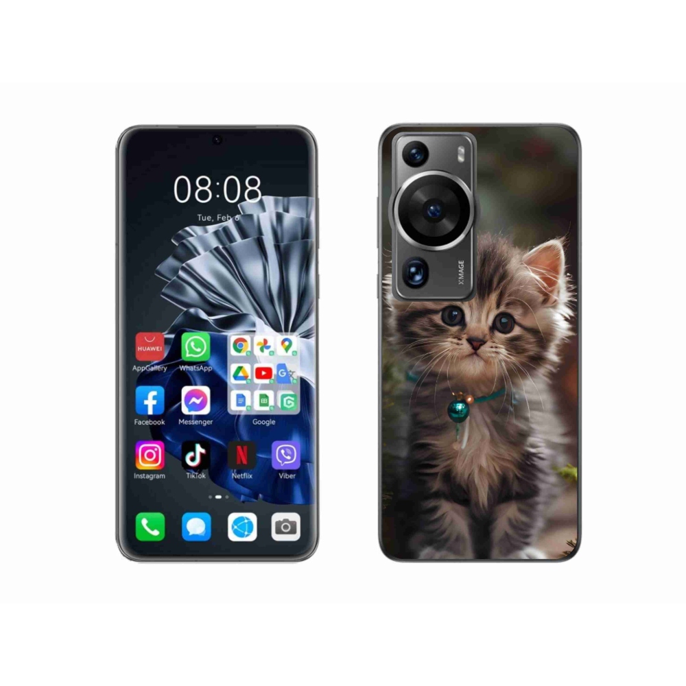 Gélový kryt mmCase na Huawei P60 Pro - roztomilé mačiatko 11