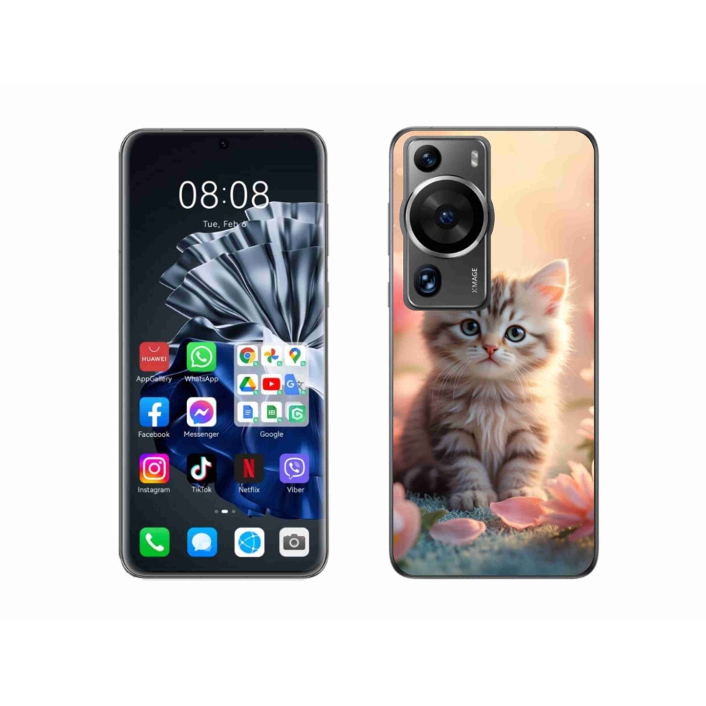 Gélový kryt mmCase na Huawei P60 Pro - roztomilé mačiatko 8