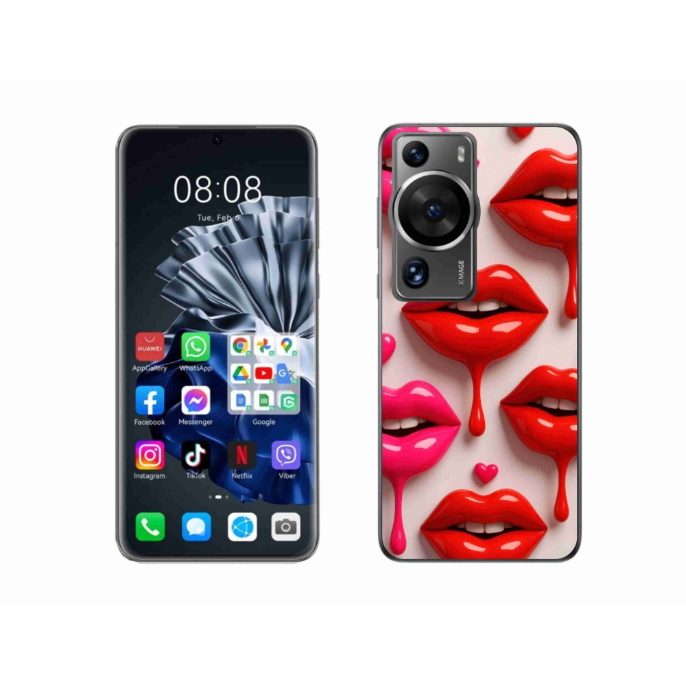 Gélový kryt mmCase na Huawei P60 Pro - pery 2