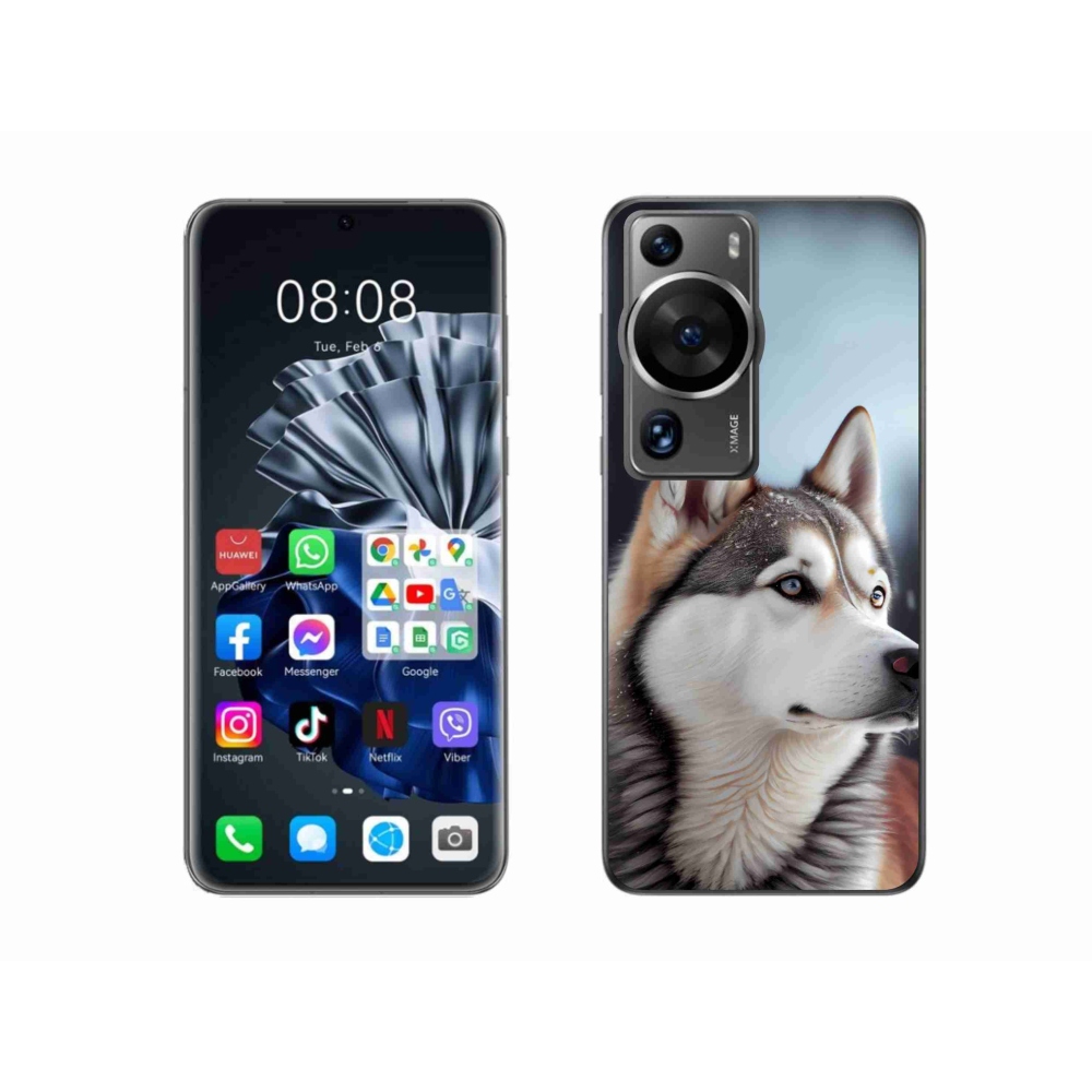 Gélový kryt mmCase na Huawei P60 Pro - sibírsky husky