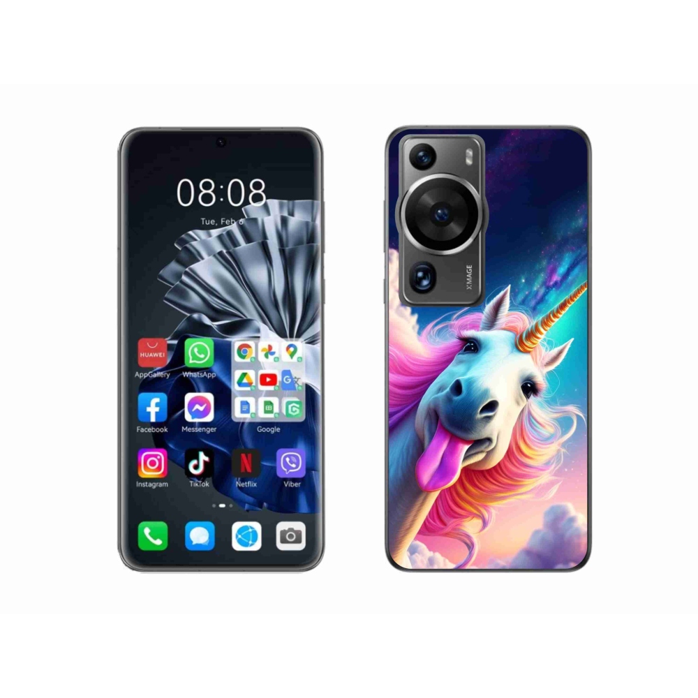 Gélový kryt mmCase na Huawei P60 Pro - šialený jednorožec