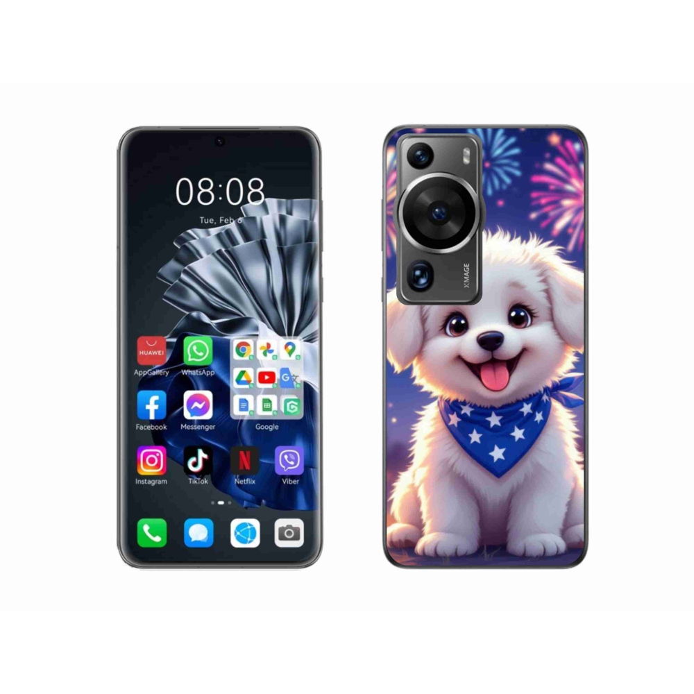 Gélový kryt mmCase na Huawei P60 Pro - slávnostné šteňa