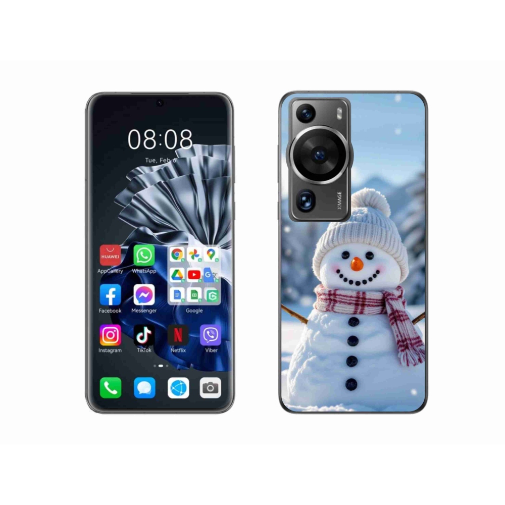 Gélový kryt mmCase na Huawei P60 Pro - snehuliak 3