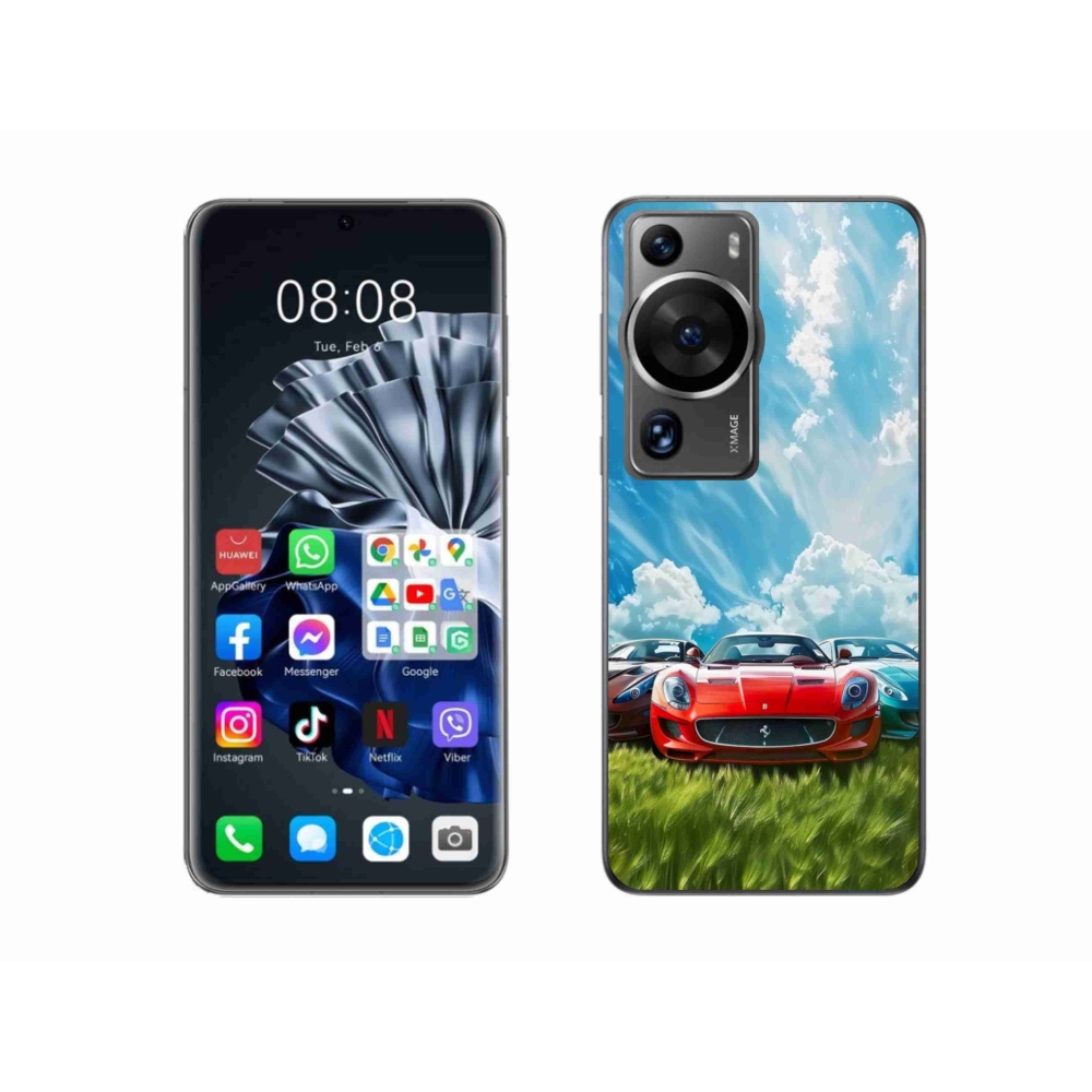 Gélový kryt mmCase na Huawei P60 Pro - športové vozidlá