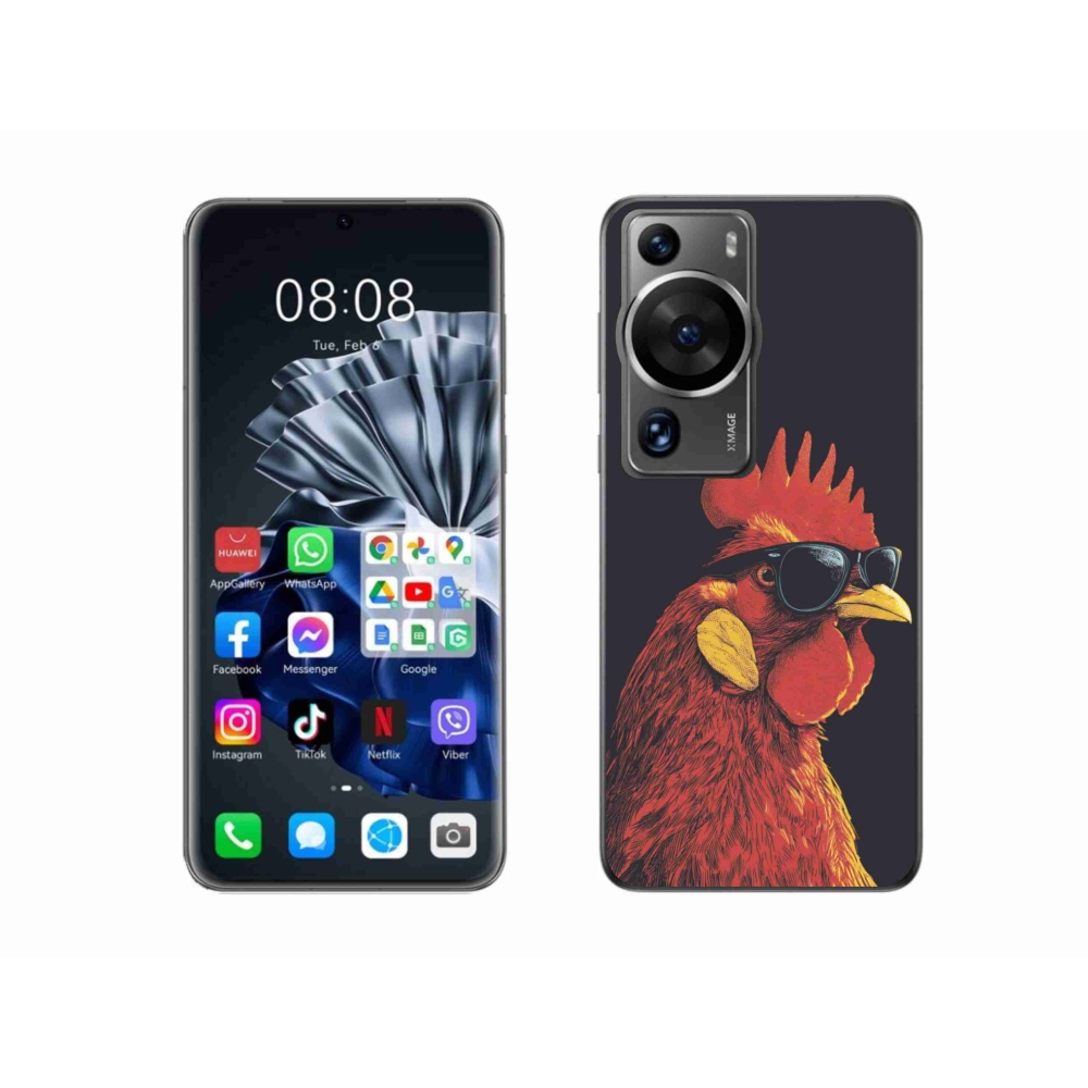 Gélový kryt mmCase na Huawei P60 Pro - štýlový kohút