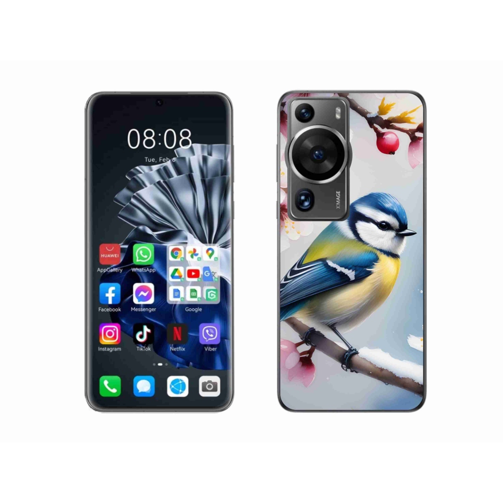 Gélový kryt mmCase na Huawei P60 Pro - sýkorka