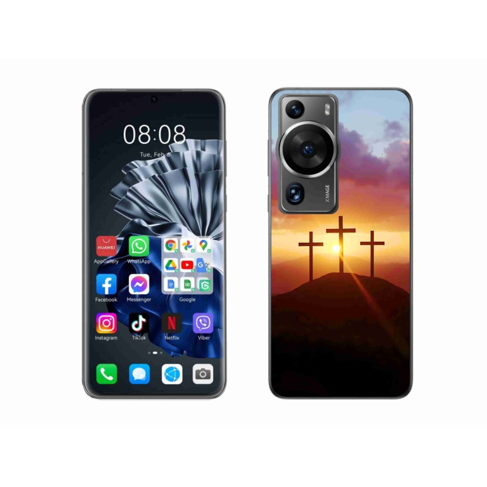 Gélový kryt mmCase na Huawei P60 Pro - tri kríža