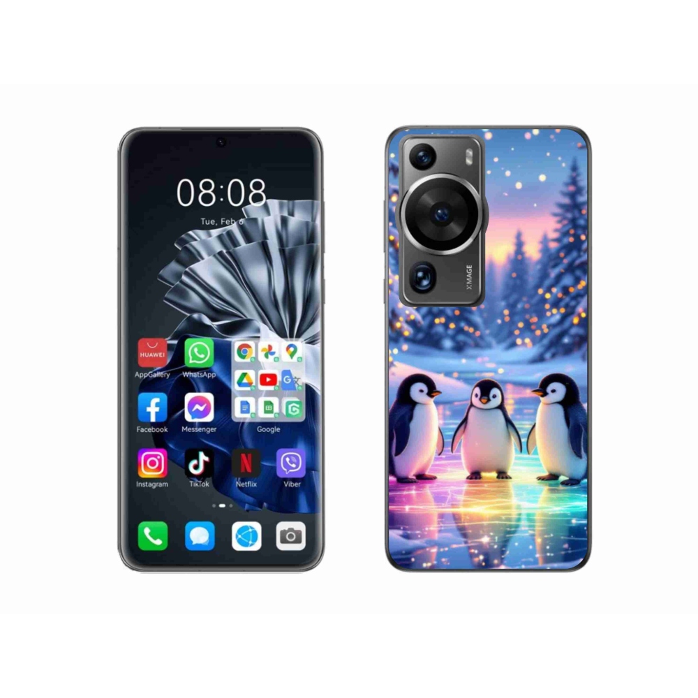 Gélový kryt mmCase na Huawei P60 Pro - tučniaci