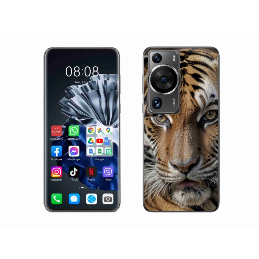 Gélový kryt mmCase na Huawei P60 Pro - tigrie pohľad