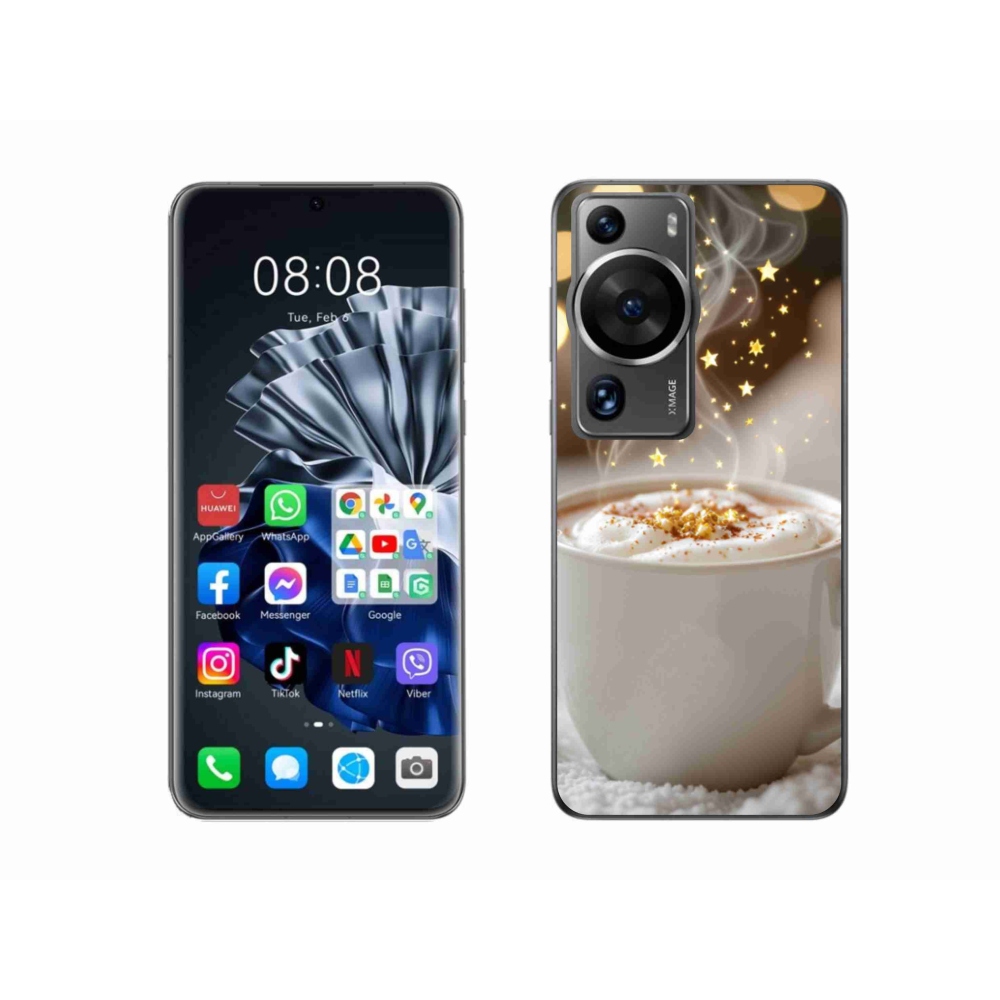 Gélový kryt mmCase na Huawei P60 Pro - vianočný horúci nápoj