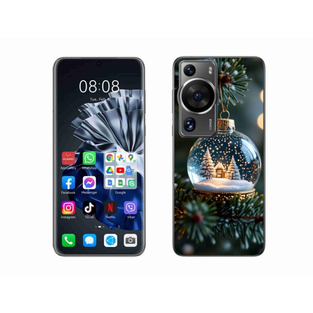 Gélový kryt mmCase na Huawei P60 Pro - vianočné gule 2